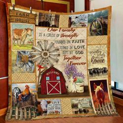 Sweet Home Farm Quilt Blanket and Home Decor