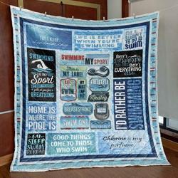 Swim On Quilt Blanket Th19  Quilt and Home Decor