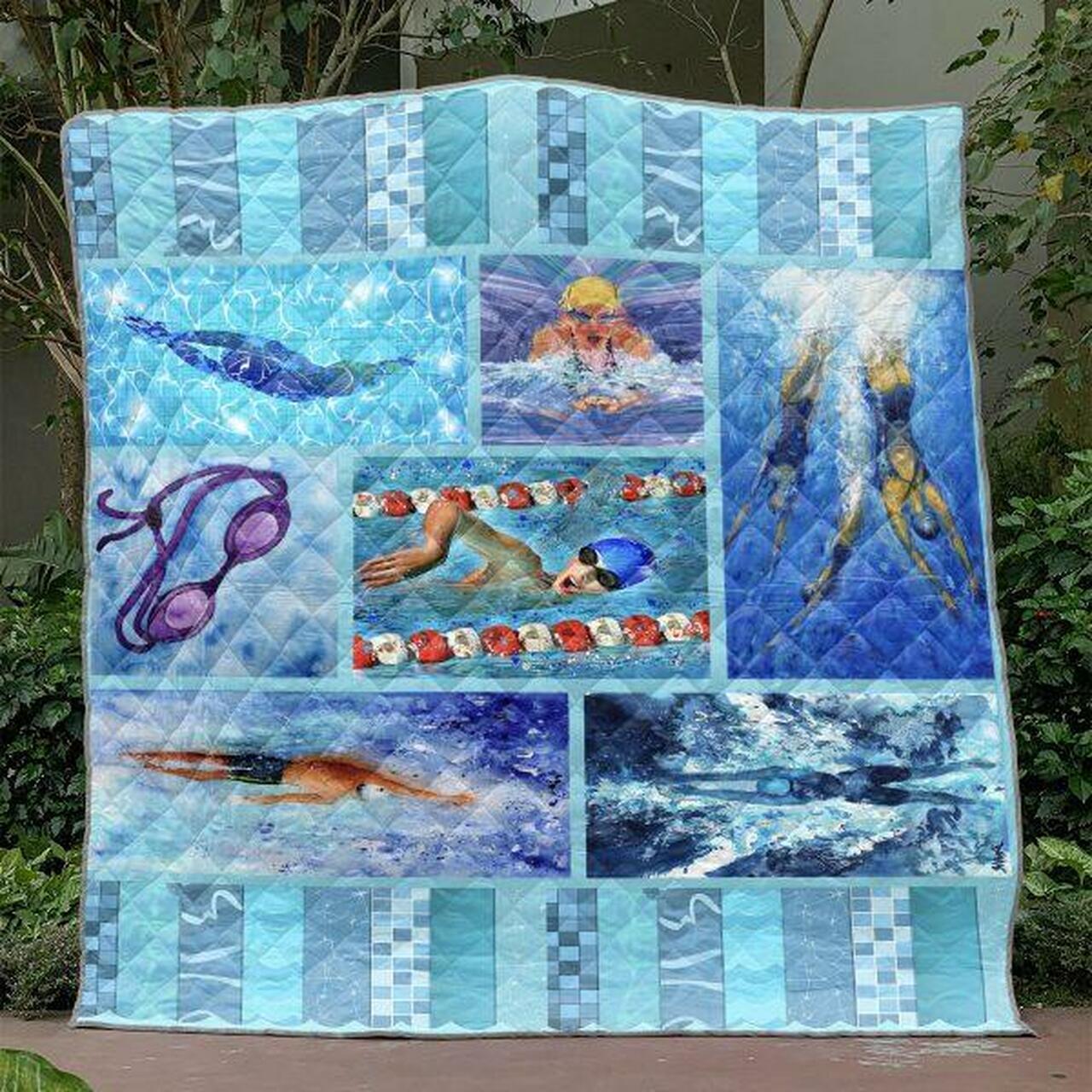 Swimming Lovers Quilt Blanket Hn66 Quilt and Home Decor