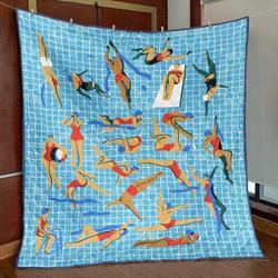 Swimming Styles Pkt240646 Quilt Blanket and Home Decor