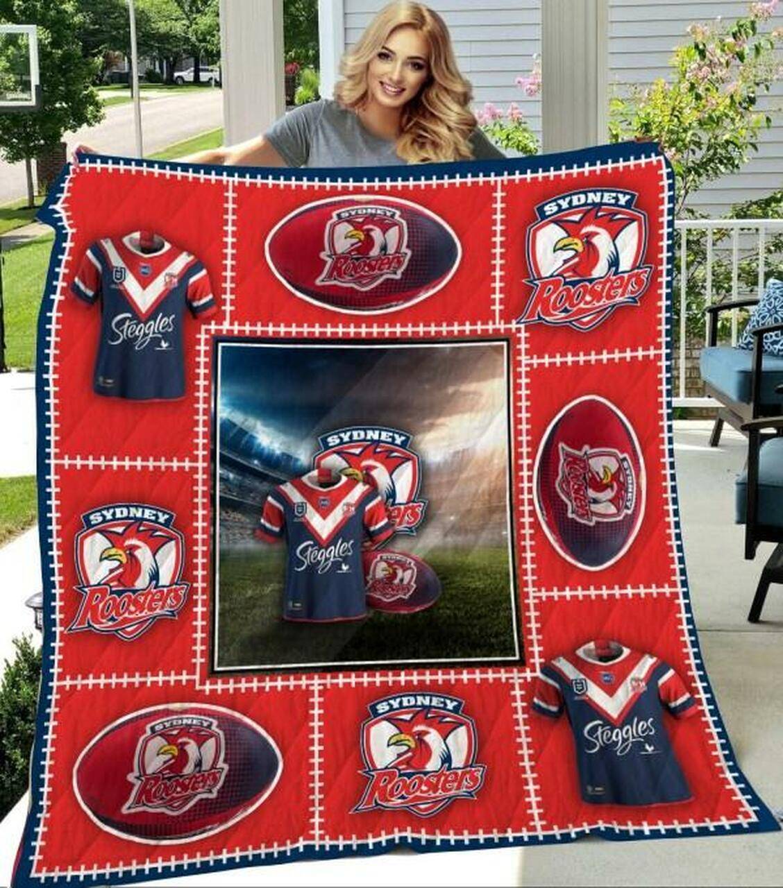 Sydney Roosters Quilt Blanket Beeqt5071 Quilt and Home Decor