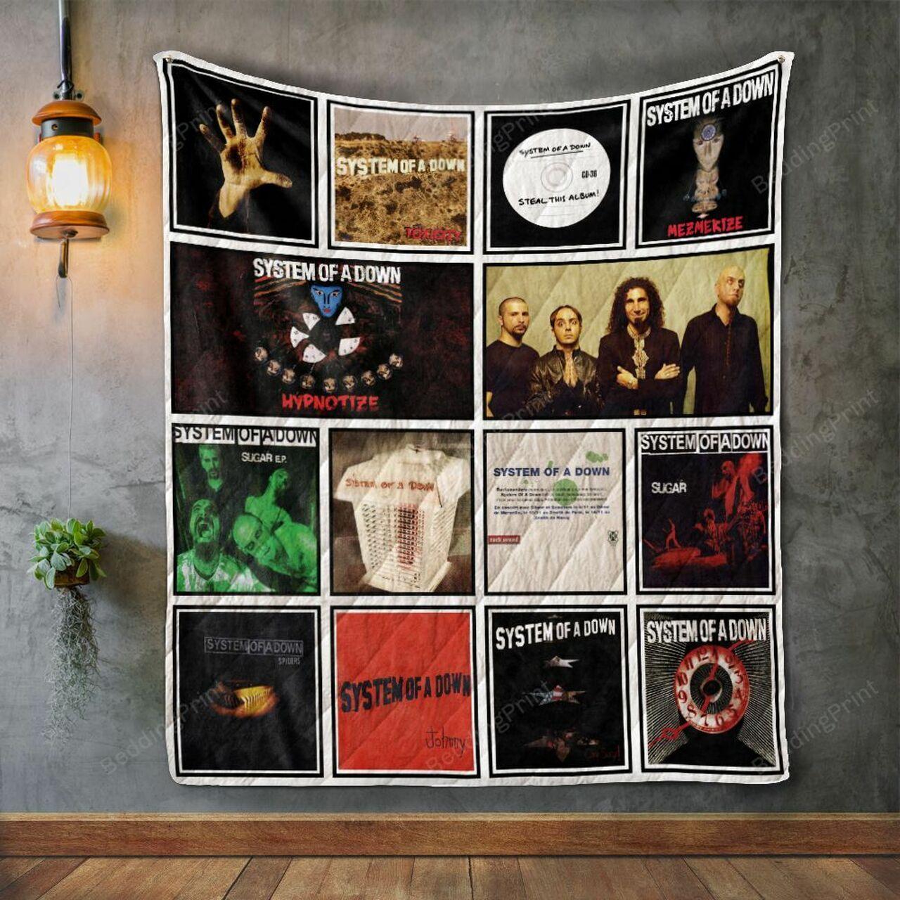 System Of A Down Album Covers Quilt Blanket and Home Decor