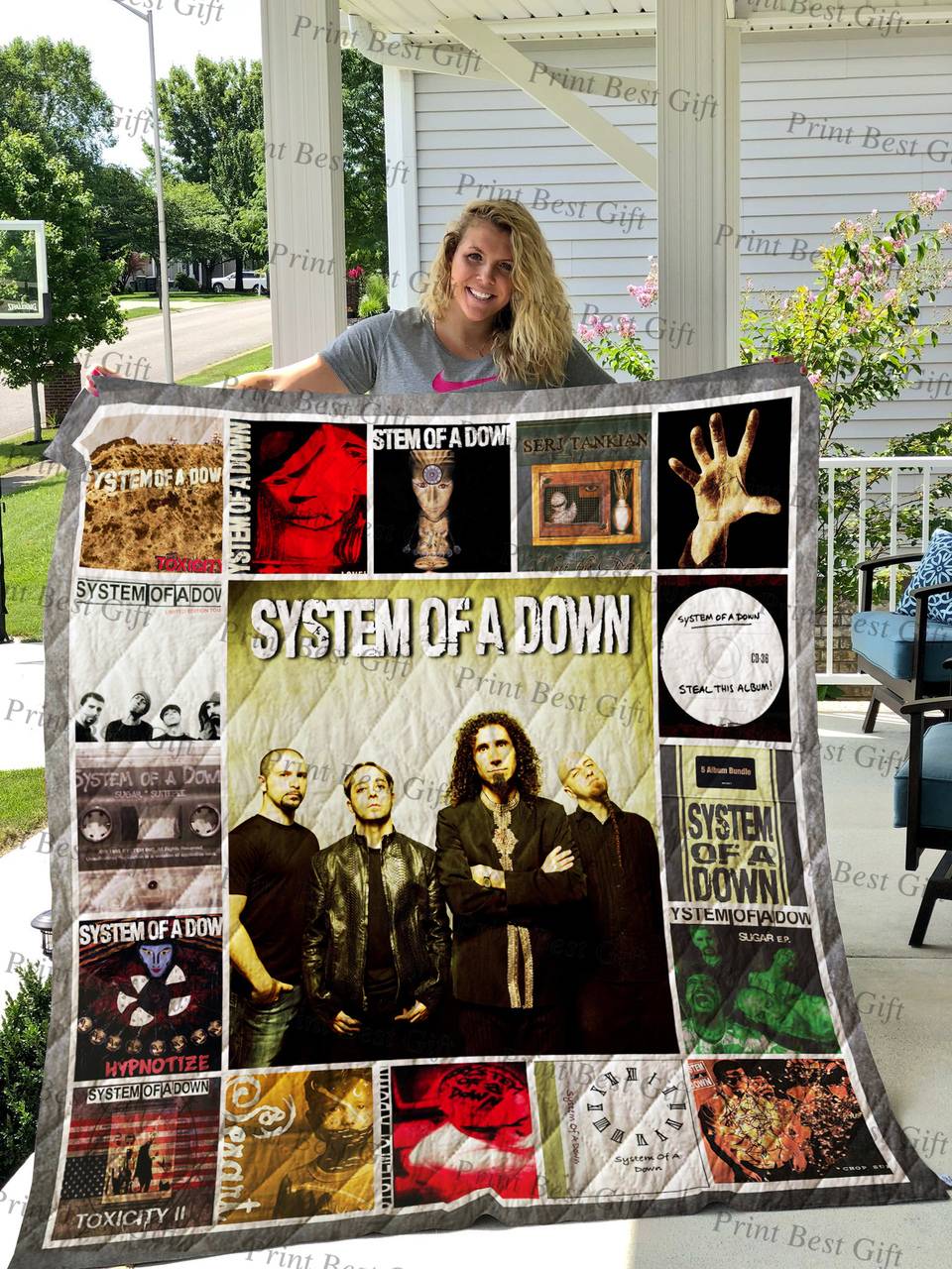 System Of A Down Albums Cover Poster Quilt 2 and Home Decor
