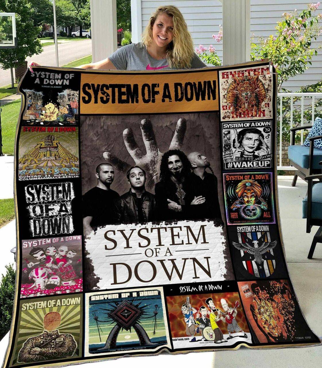 System Of A Down Ver1 Blanket Th2906 Quilt and Home Decor