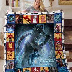 Ta - Iron Man Tony Stark Quilt Blanket Ver 2 and Home Decor