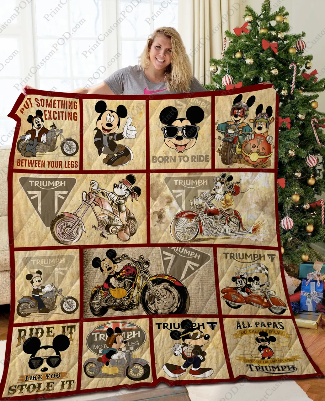 Ta - Mk Motor Quilt Blanket Ver Triumph and Home Decor