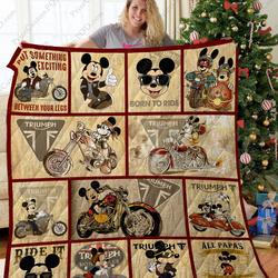 Ta - Mk Motor Quilt Blanket Ver Triumph and Home Decor