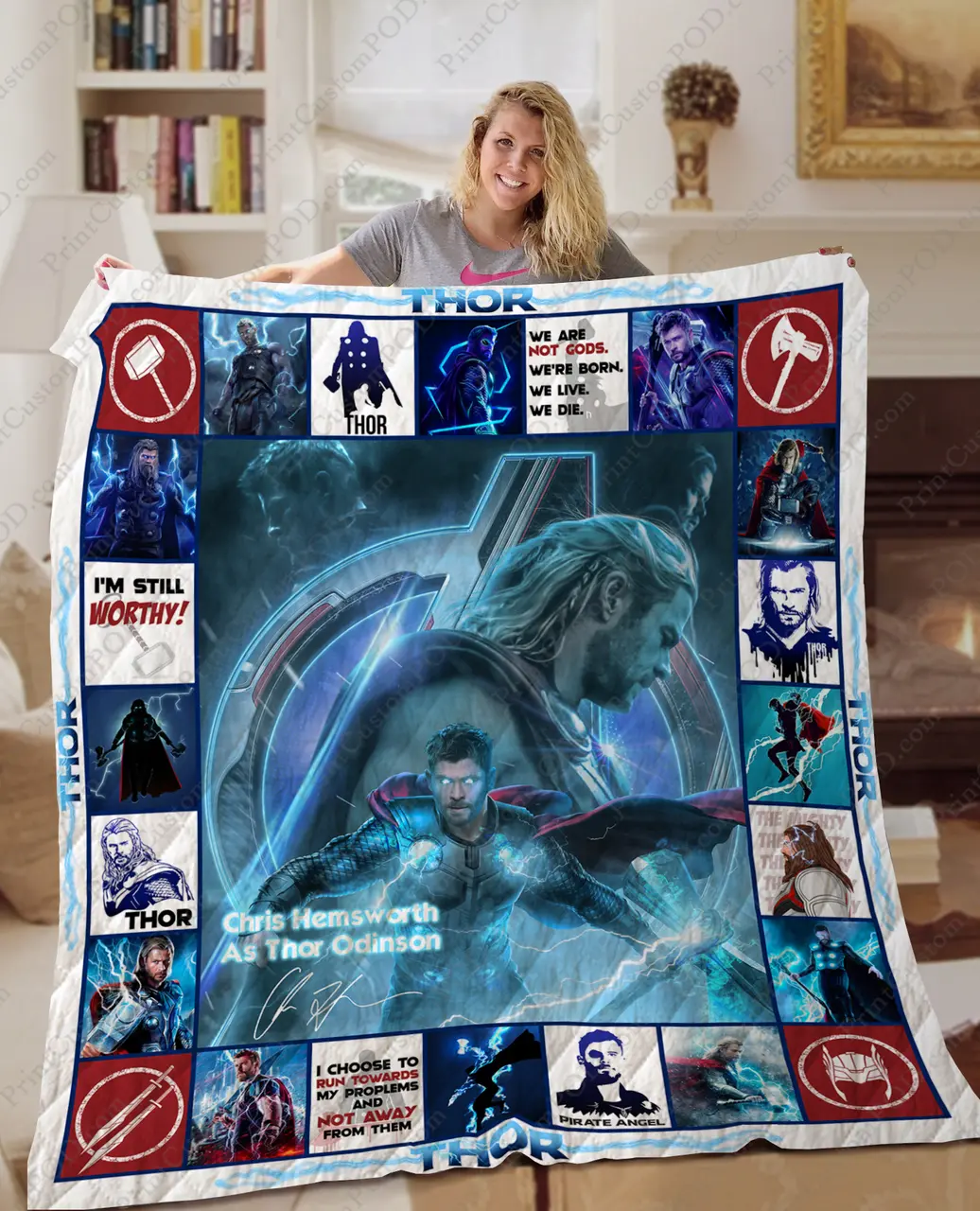 Ta - Thor Odinson Quilt Blanket and Home Decor