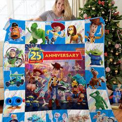 Ta - Toy Story Anniversary Quilt Blanket and Home Decor