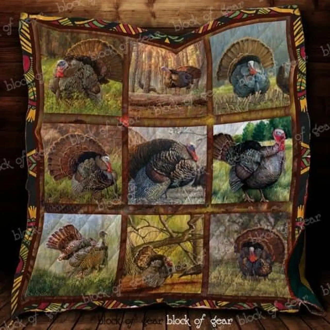 Talk Turkey To Me Cl2100491Mdq Quilt Blanket and Home Decor