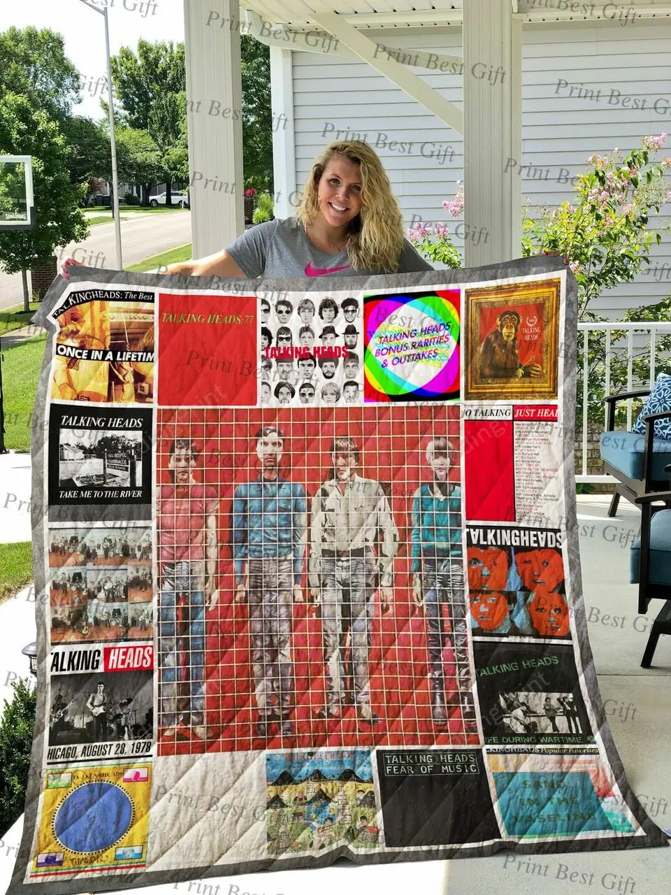 Talking Heads Albums Cover Poster Quilt Blanket Ver 2 and Home Decor