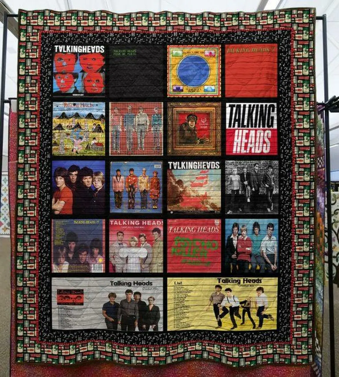 Talking Heads Memories Quilt Blanket Kl30 Quilt and Home Decor