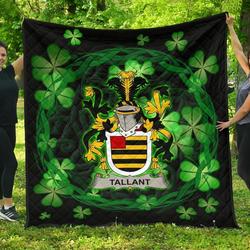 Tallant Or Tallon Ireland Irish Celtic Shamrock Knot Circle JFJ13451 3D Customized Quilt 2707 and Home Decor