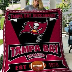 Tampa Bay Buccaneers Quilt Blanket 04 and Home Decor