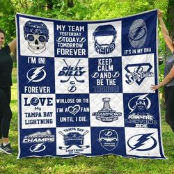 Tampa Bay Lightning For Fan Gift Quilt and Home Decor