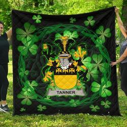 Tanner Ireland Irish Celtic Shamrock Knot Circle JFJ13463 3D Customized Quilt 2707 and Home Decor