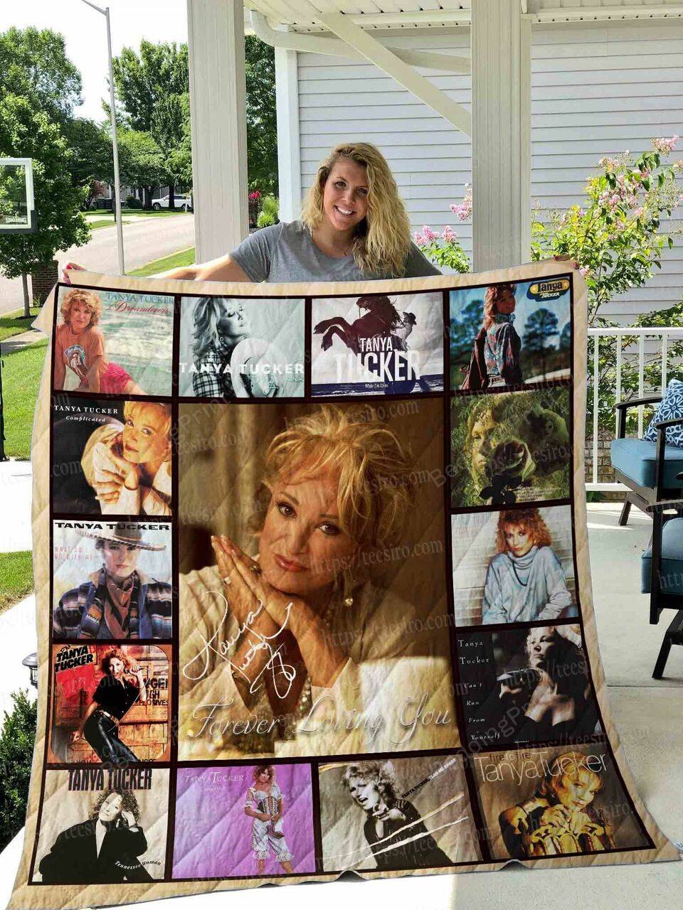 Tanya Tucker Quilt Blanket 01 and Home Decor