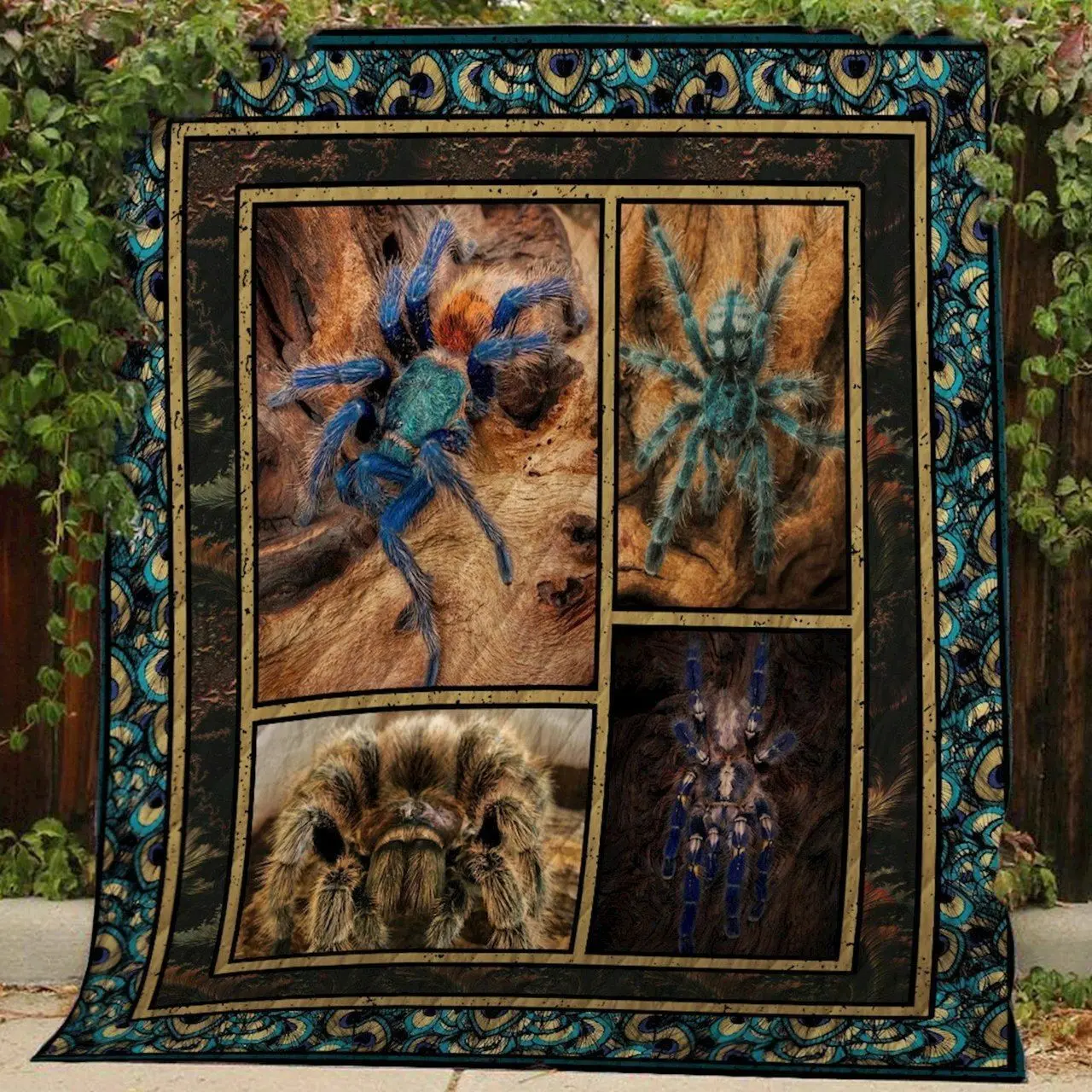 Tarantula Quilt Blanket and Home Decor