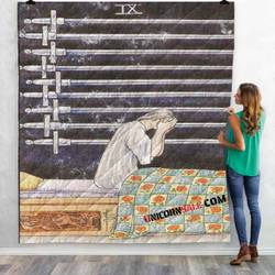 Tarot Card 9 Of Swords 3D Customized Personalized Quilt Blanket and Home Decor