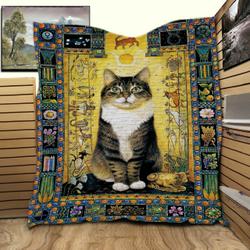 Tarus Cat Vintage NTTH011298 3D Customized Quilt and Home Decor