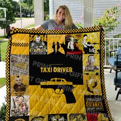 Taxi Driver Poster Quilt and Home Decor