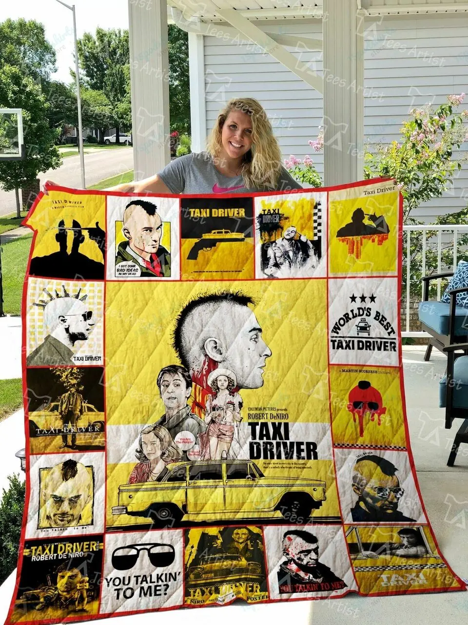 Taxi Driver Quilt Blanket 01832 and Home Decor