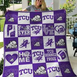 Tcu Horned Frogs Quilt Blanket B100626  Quilt and Home Decor