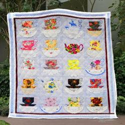 Tea Party Quilt Blanket Bn14  Quilt and Home Decor