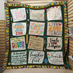Teacher Love Inspire Quilt and Home Decor
