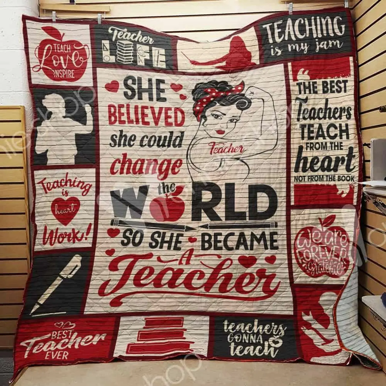 Teacher Quilt Blanket Dhc03021400Td and Home Decor