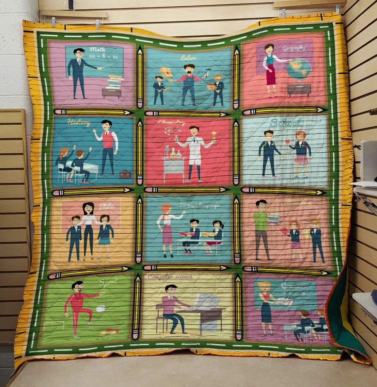 Teacher Quilt and Home Decor