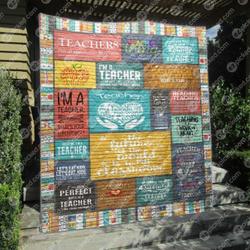 Teaching Is A Work Of Heart Quilt Blanket Hp47  Quilt and Home Decor