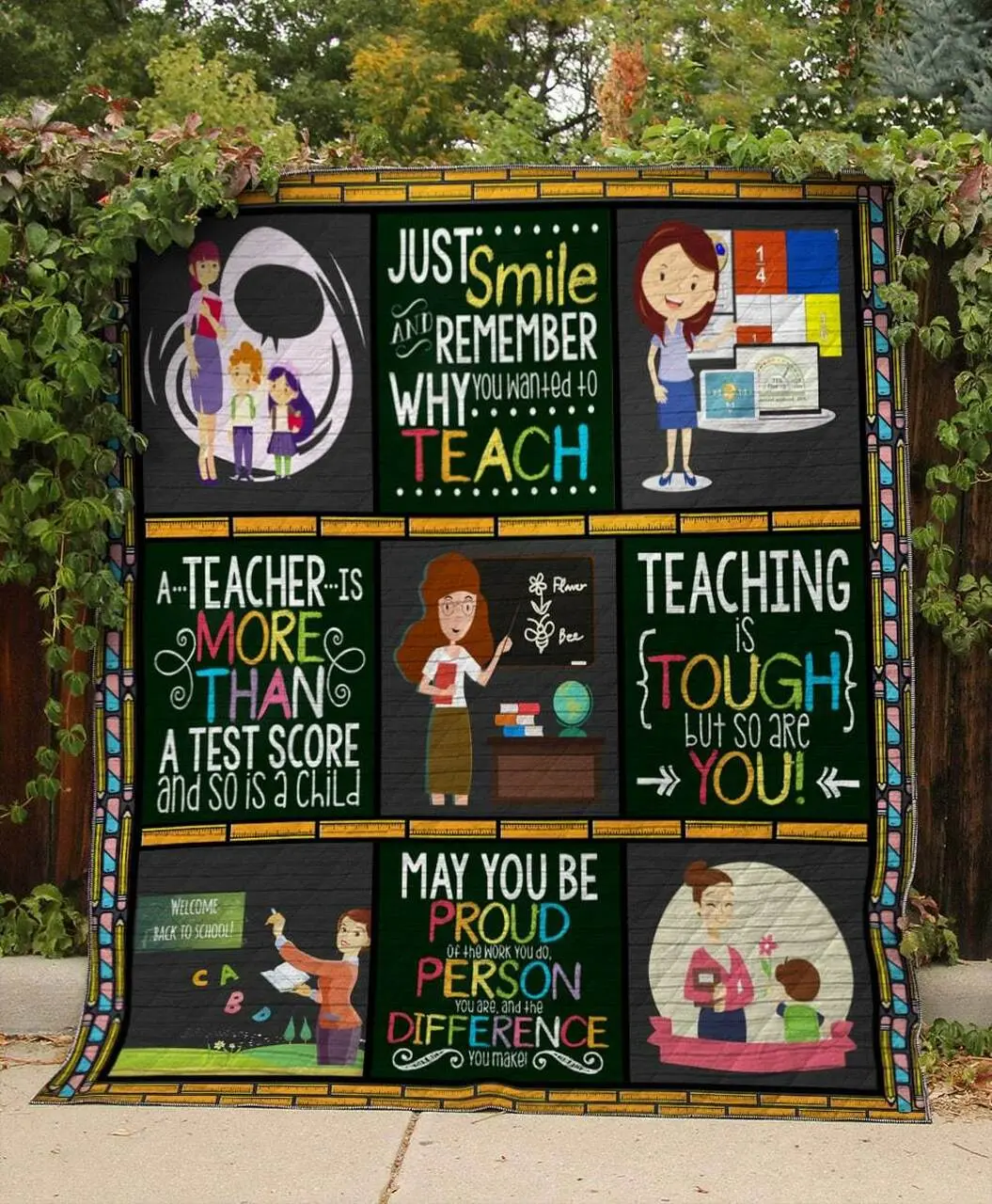 Teaching Is Tough But So Are You Quilt and Home Decor