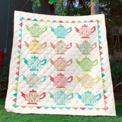 Teapot Collection Quilt Blanket Bn14  Quilt and Home Decor