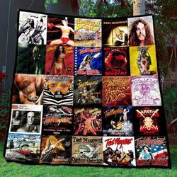 Ted Nugent Quilt Blanket  Limited Quilt Blanket and Home Decor