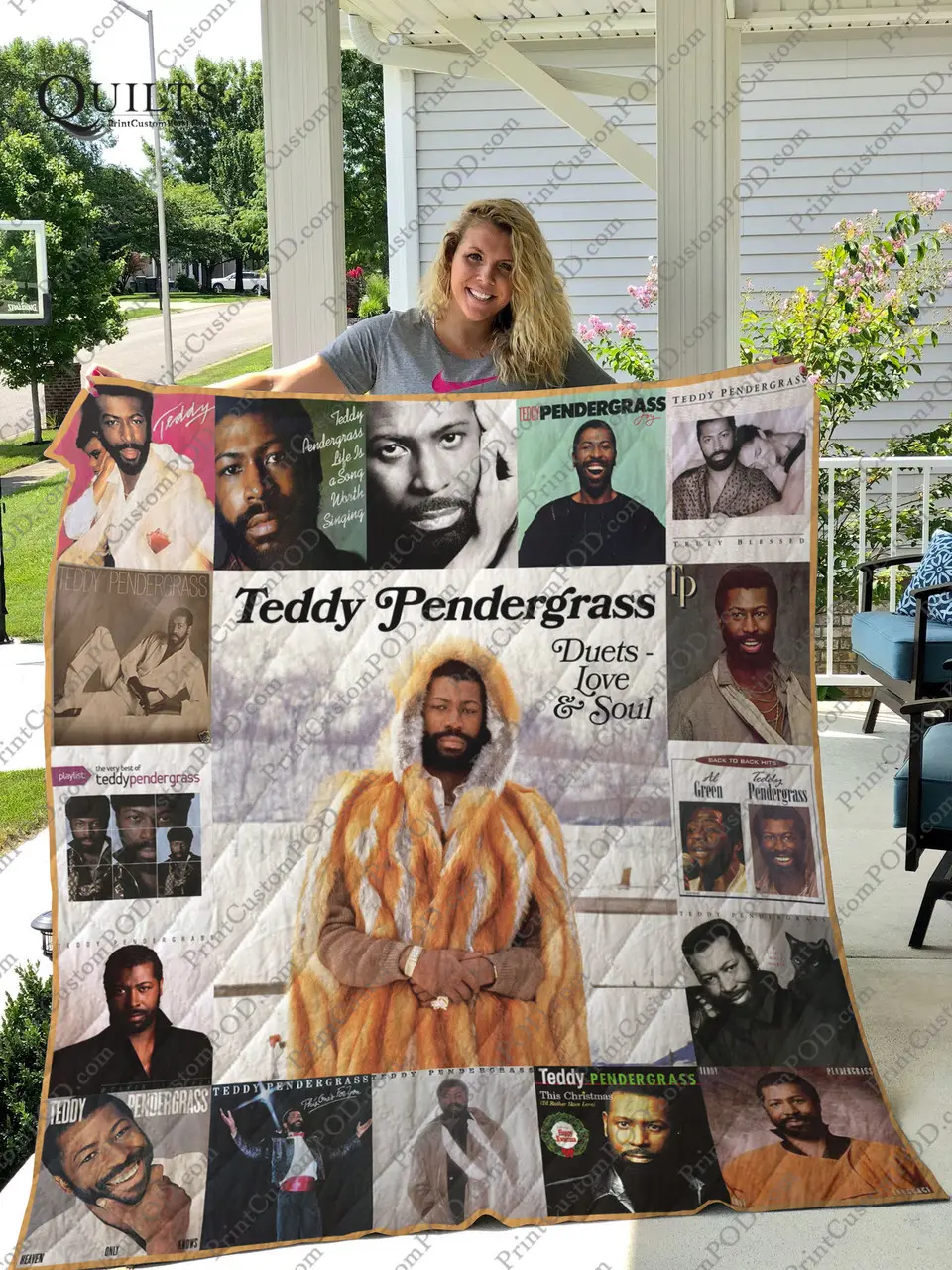 Teddy Pendergrass Albums Quilt Blanket For Fans Ver 17 and Home Decor