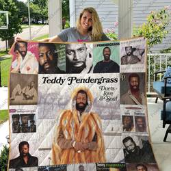 Teddy Pendergrass Albums Quilt Blanket For Fans Ver 17 and Home Decor