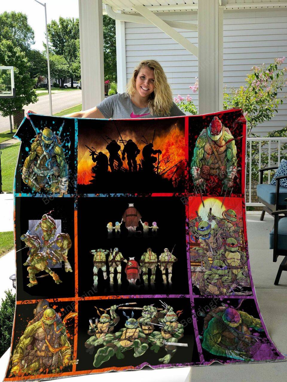 Teenage Mutant Ninja Turtles Quilt Blanket and Home Decor