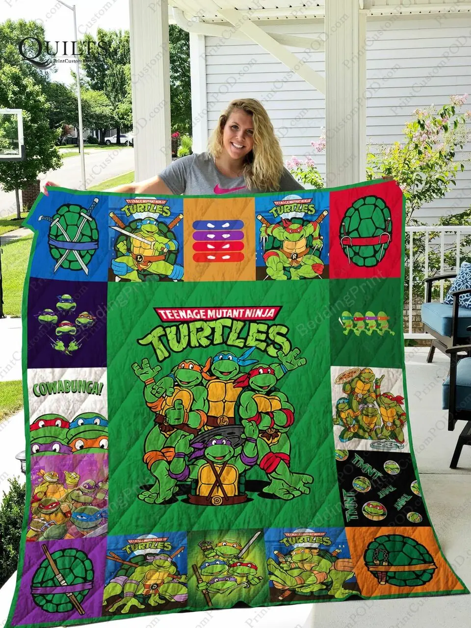 Teenage Mutant Ninja Turtles Quilt Blanket Great Customized Blanket Gifts For Birthday Christmas Thanksgiving and Home Decor
