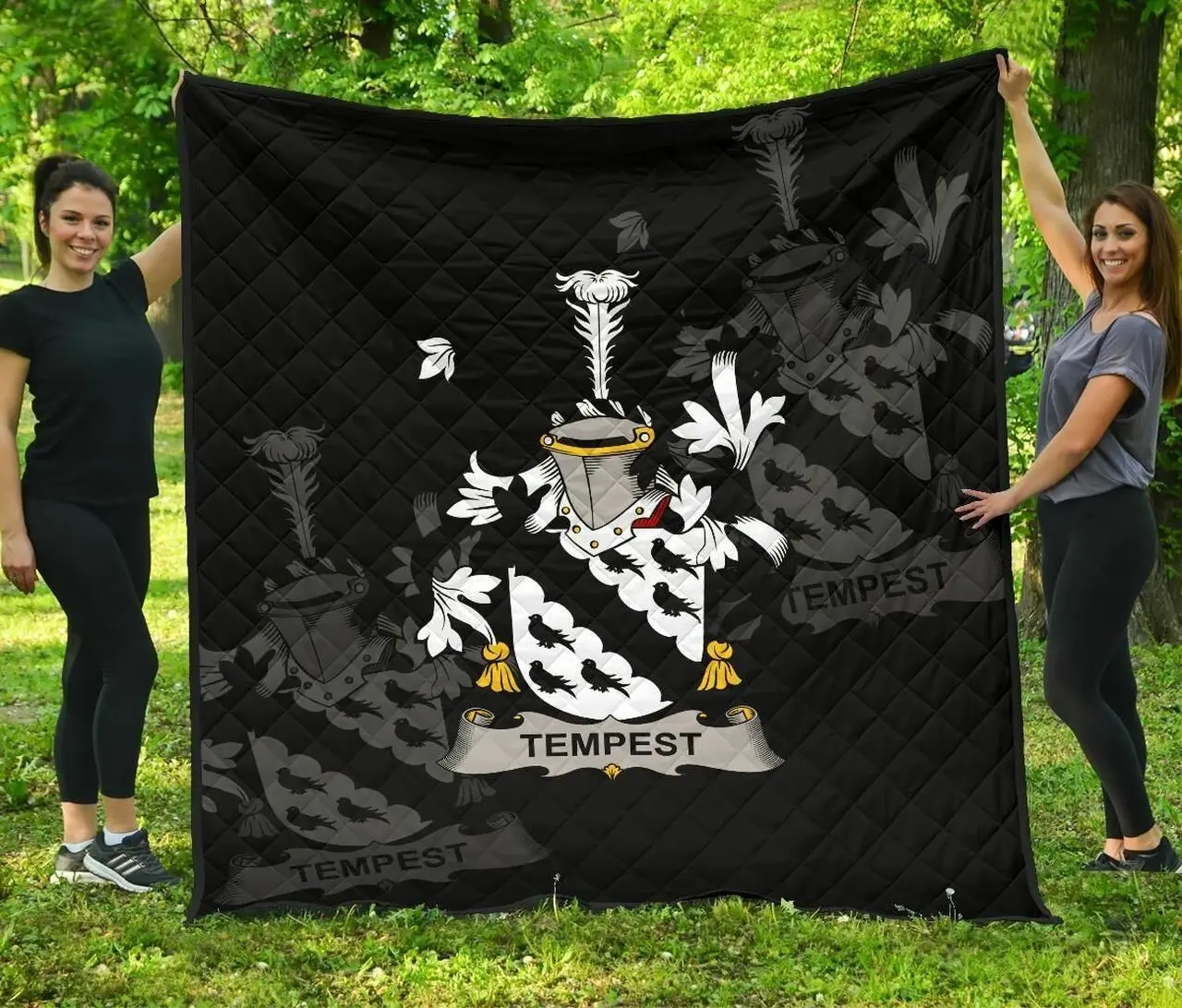 Tempest Ireland Irish Family Crest JFJ13498 3D Customized Quilt 2707 and Home Decor