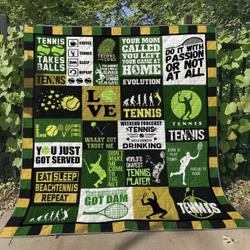 Tennis Boy Hm050632 Quilt Blanket and Home Decor
