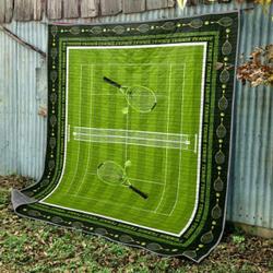 Tennis Court Quilt Blanket Lp05  Quilt and Home Decor