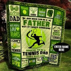 Tennis Personalized Quilt Blanket Bbb120618Sm and Home Decor
