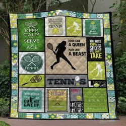 Tennis Play Like A Beast Quilt Blanket Vh09  Quilt and Home Decor