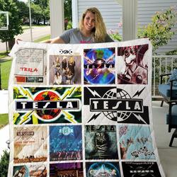 Tesla Albums Quilt Blanket Ver 14 and Home Decor