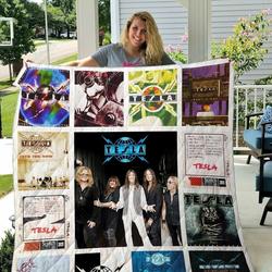 Tesla Quilt Blanket and Home Decor