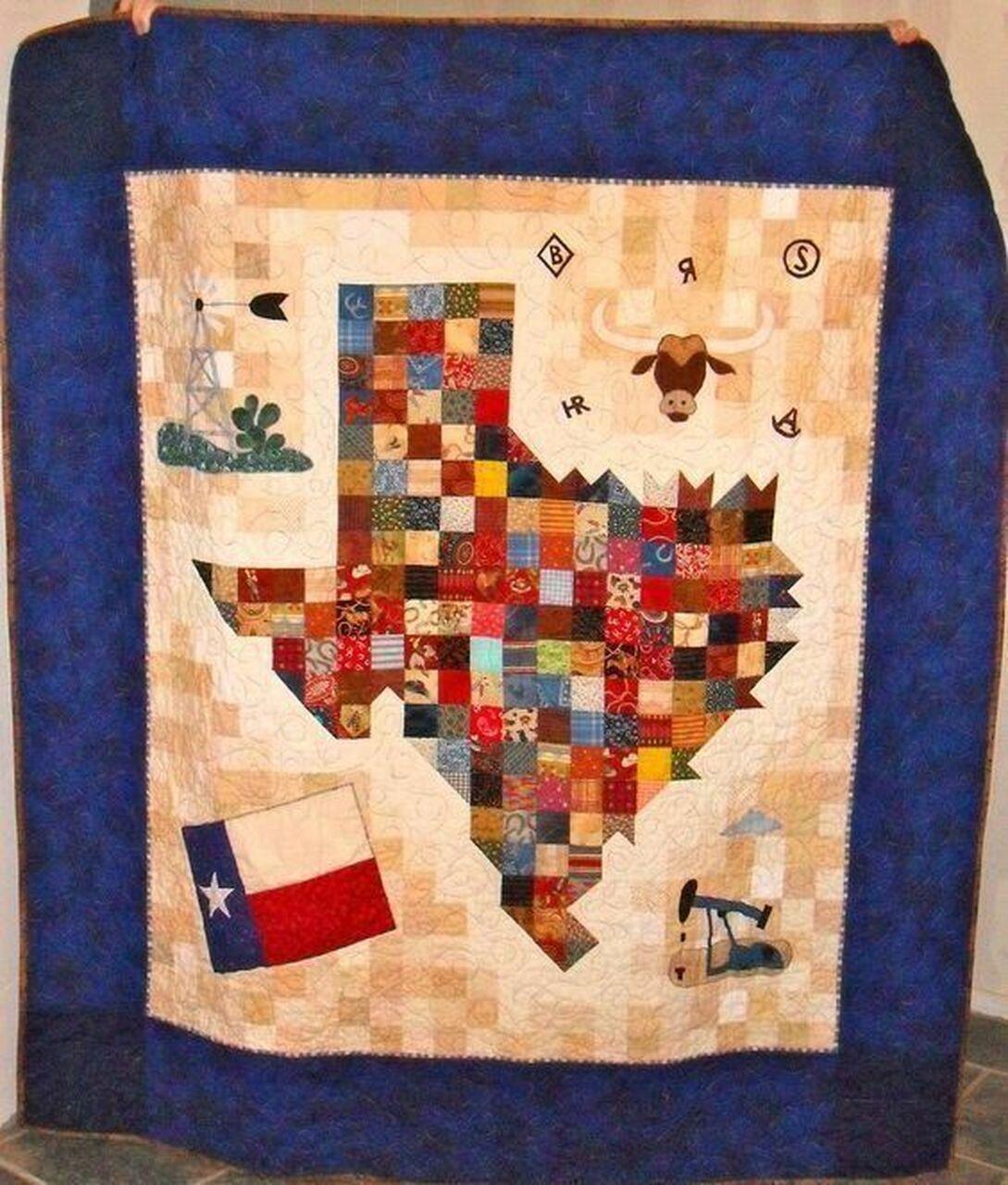 Texas Cowboy Clm0910198 Quilt Blanket and Home Decor