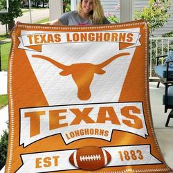 Texas Longhorns Quilt Blanket B060654  Quilt and Home Decor
