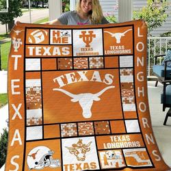 Texas Longhorns Quilt Blanket and Home Decor