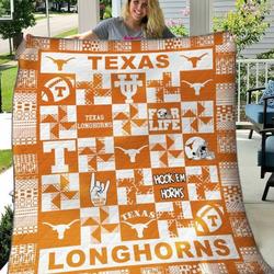 Texas Longhorns Quilt Blanket  Limited Quilt Blanket and Home Decor